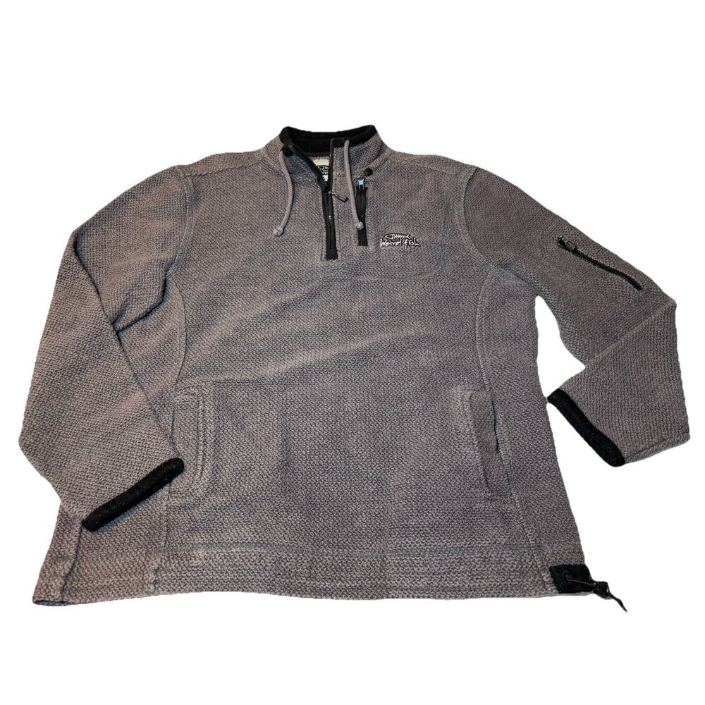 Weird Fish Fleece Mens XL - Grey - Quarter Zip Pullover - VGC